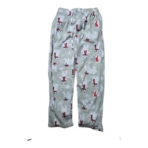 Cozy Gray Pajama Pants with Polar Bear Print